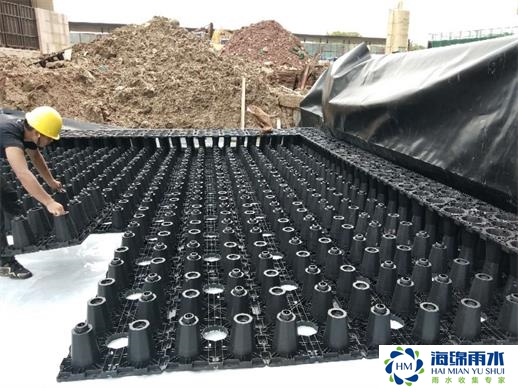 广州_工业园区雨水收集模块水池安装项目